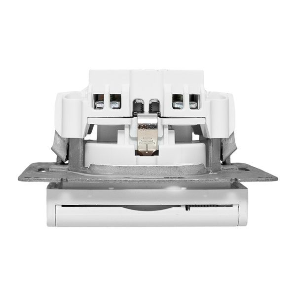  Розетка СП Эпика 16А IP44 с заземл. защ. шторки с крышкой механизм бел. EKF UP1-SOW-111-44 фото в каталоге от BTSprom.by