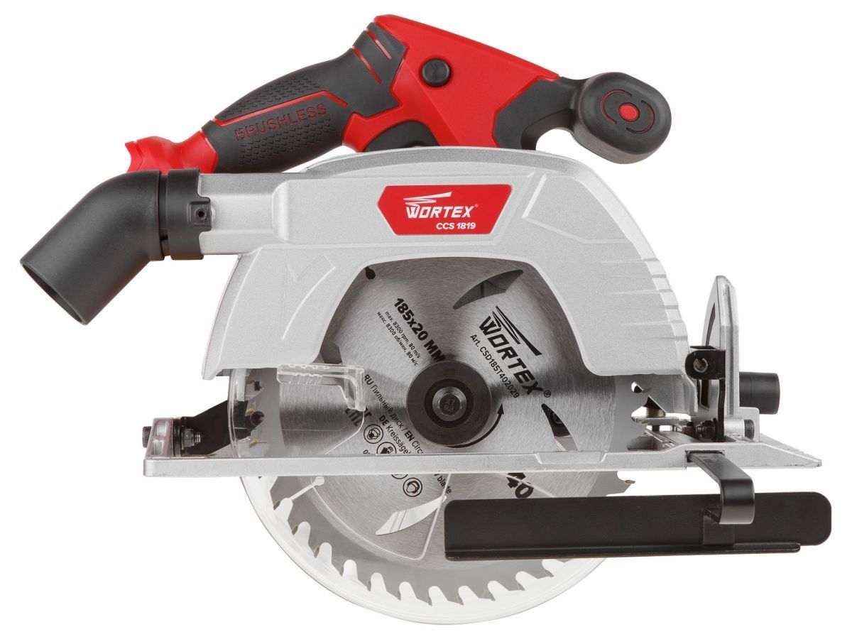  Аккум. циркулярная пила WORTEX CCS 1819 в кор. ALL1 XLT SOLO (18.0 В, БЕЗ АККУМУЛЯТОРА И ЗУ, 190х20 мм, до 63 мм) CCS181900029 фото в каталоге от BTSprom.by