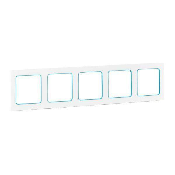 рамка 5-м стокгольм бел. с линией цвета син. ekf exm-g-306-30 от BTSprom.by