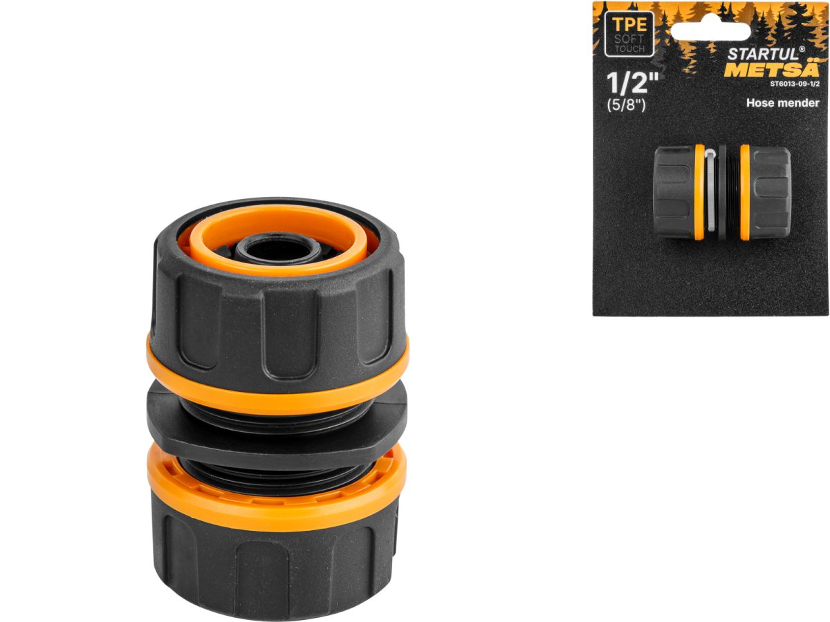 муфта соед. для шлангов 1/2"(5/8") startul metsa (st6013-09-1/2) (ремонтная соединительная, soft touch, двухкомпонентная) st6013-09-1/2 от BTSprom.by