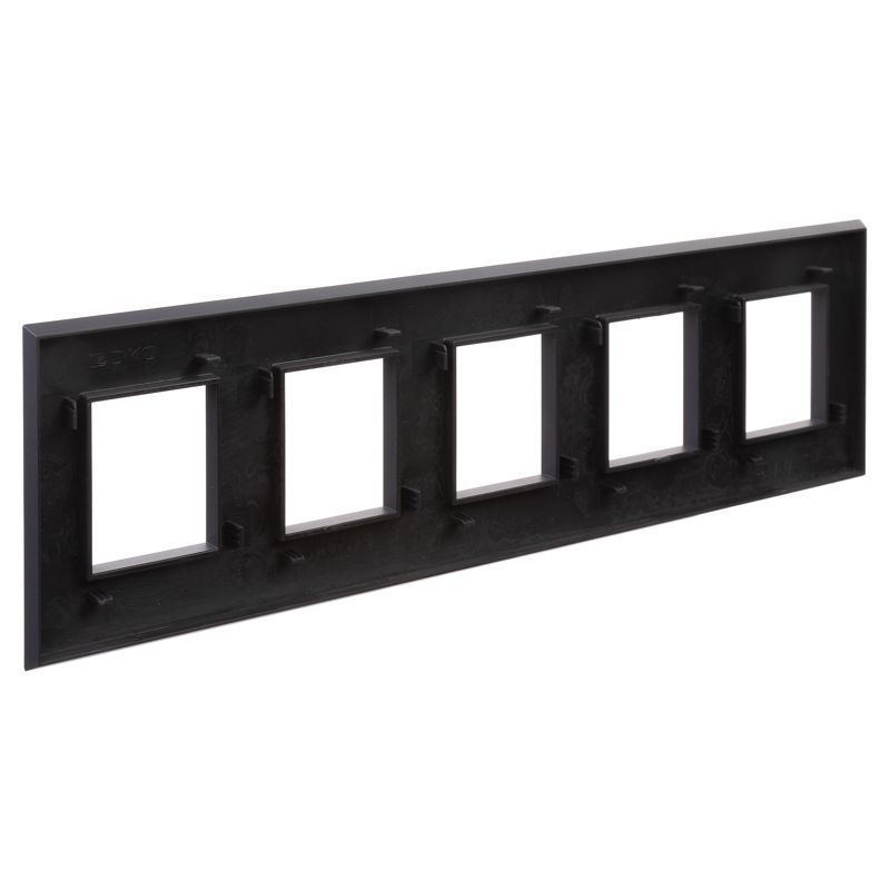  Рамка 5-м 10мод. Avanti "Черный матовый" DKC 4412900 фото в каталоге от BTSprom.by