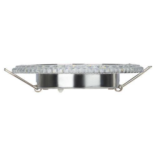  Светильник точечный DK LD26 SL/WH GX53 декор со светодиод. подсветкой прозр. ЭРА Б0029638 фото в каталоге от BTSprom.by