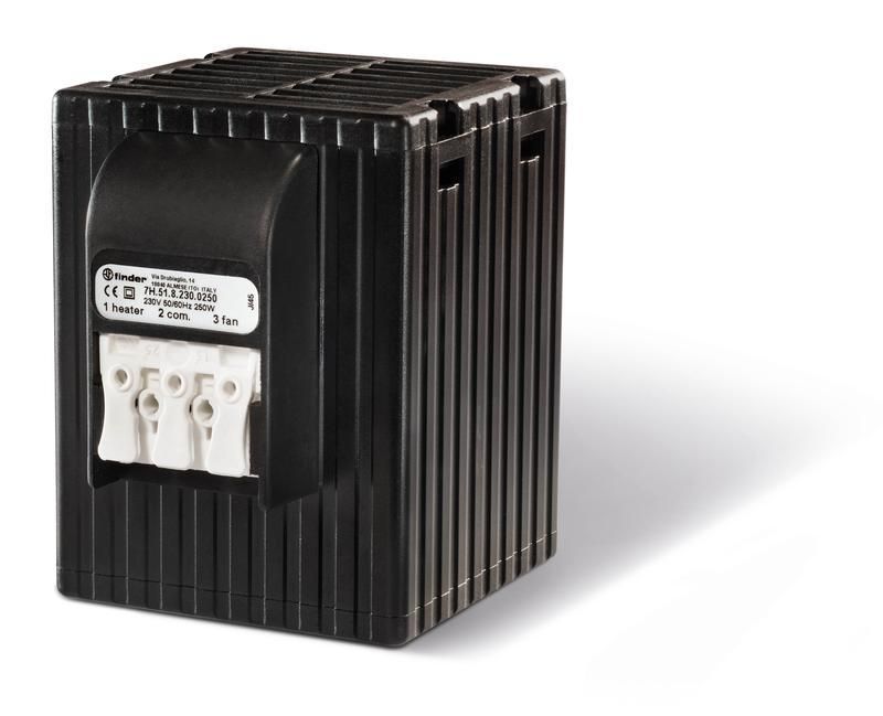 электронагреватель щитовой электро 110…250в ac/dc 250вт установка на рейку 35мм ip20 finder 7h5182300250 от BTSprom.by
