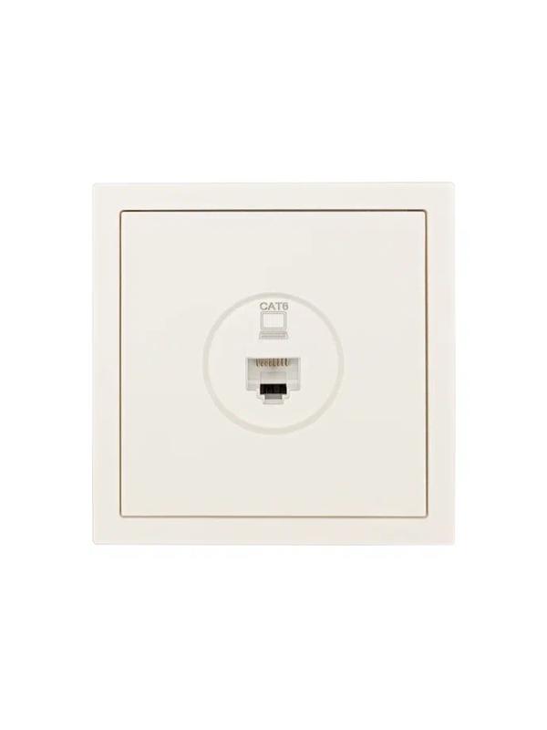  Розетка компьютерная 1-мест. СП ZIMA IP20 слон. кость LEZARD 704-9088-140 фото в каталоге от BTSprom.by