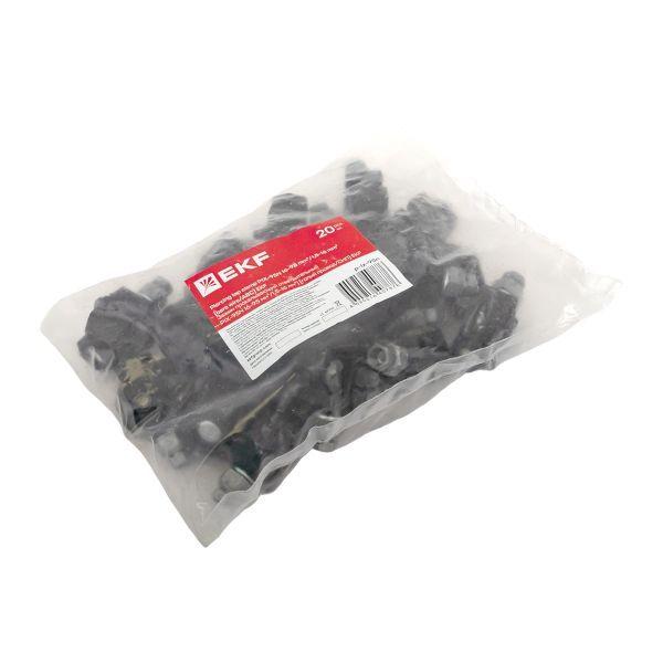  Зажим прокалывающий ответвительный P1X-95N 16-95кв.мм/1.5-10кв.мм ( СИП/голый провод) EKF p-1x-95n фото в каталоге от BTSprom.by