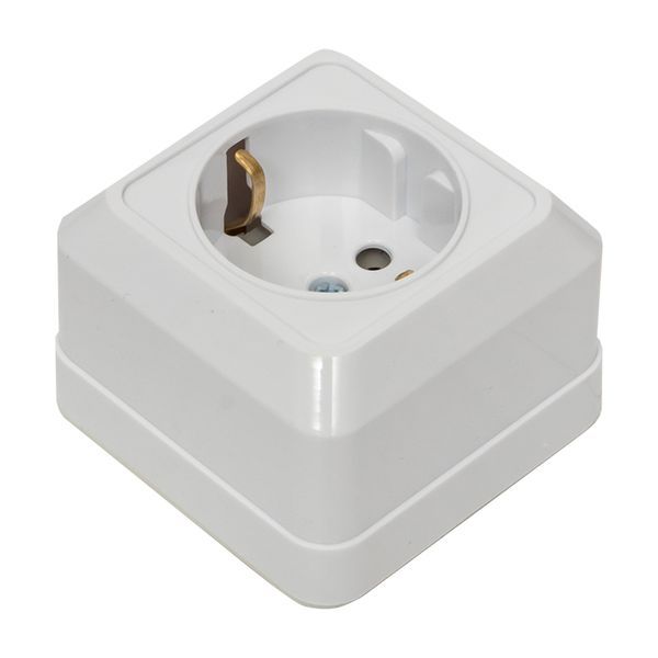  Розетка 1-м ОП Рим 16А IP20 с заземл. бел. EKF ENR16-028-10 фото в каталоге от BTSprom.by