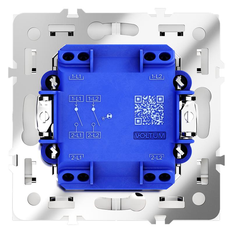  Выключатель 2-кл. СП S70 10А с подсветкой механизм бел. матов. Voltum VLS020202 фото в каталоге от BTSprom.by