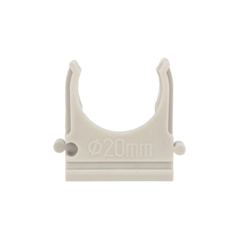 держатель для труб (клипса) d20мм пластик (уп.100шт) rexant 28-0120-2 от BTSprom.by