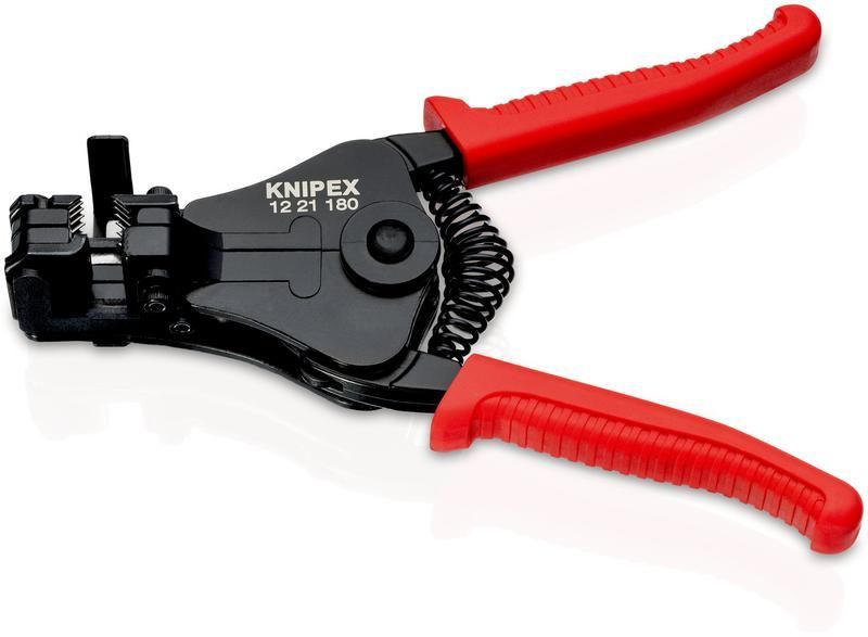 стриппер со сменными фасонными ножами l-180мм пластиковые рукоятки knipex kn-1221180sb от BTSprom.by
