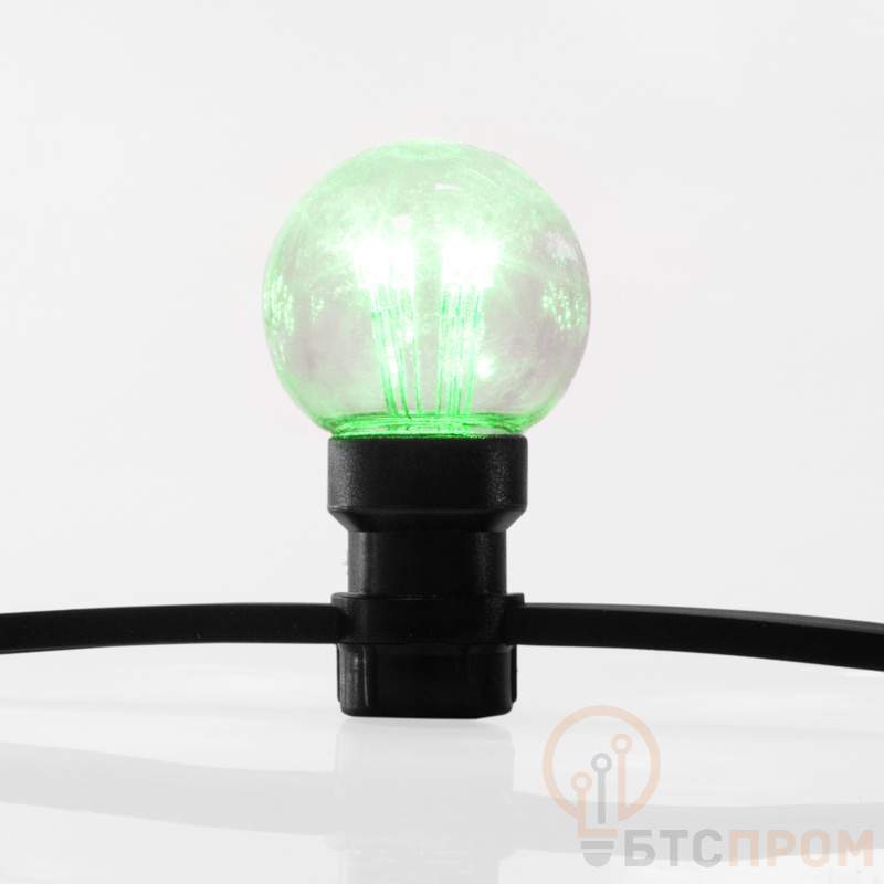  Набор Белт-Лайт 10 м, черный каучук, 30 ламп, цвет Зеленый, IP65, соединяется фото в каталоге от BTSprom.by