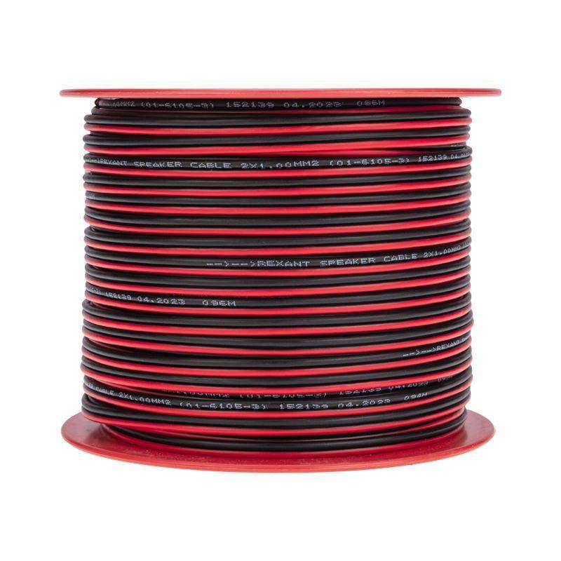  Кабель Stereo 2х1.0 Red/Black 100м (м) Rexant 01-6105-3 фото в каталоге от BTSprom.by