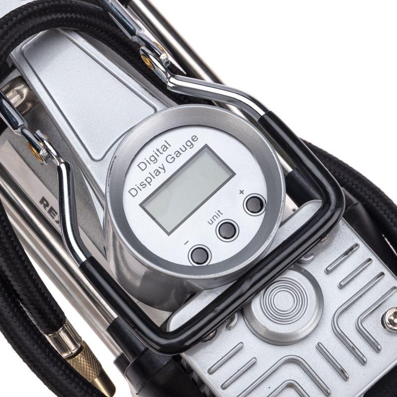  Компрессор автомобильный усиленный двухпоршневой с цифровым манометром и функцией автостоп (60л/мин 10 АТМ) Rexant 80-0522 фото в каталоге от BTSprom.by