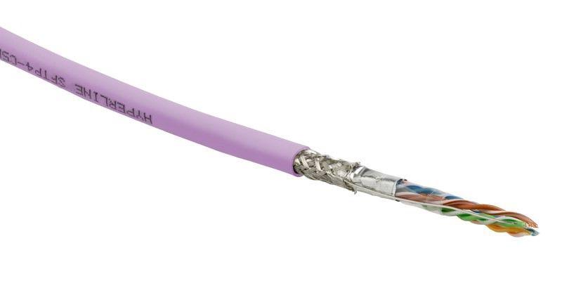 кабель витая пара sf/utp кат.5e 4 пары 24 awg ож solid экран-фольга + медн. оплетка pvc -20град.c-+75град.c sfutp4-c5e-s24-in-pvc-pk-305 гарантия: 15 лет компонентн. / 25 лет системн. роз. (уп.305м) hyperline 444640 от BTSprom.by