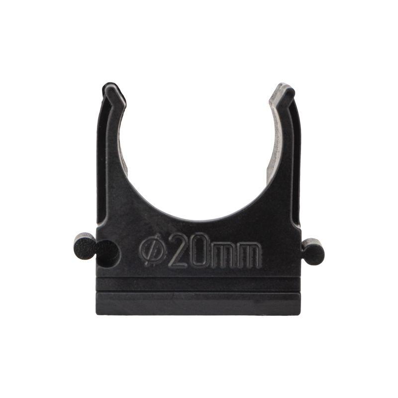  Держатель для труб (клипса) d20мм черн. (уп.10шт) Rexant 28-0120-5 фото в каталоге от BTSprom.by
