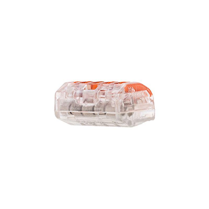  Клемма соединительная многоразовая 5-и проводная 0.08-4кв.мм прозр. (блист.10шт) Rexant 06-0205-C10 фото в каталоге от BTSprom.by