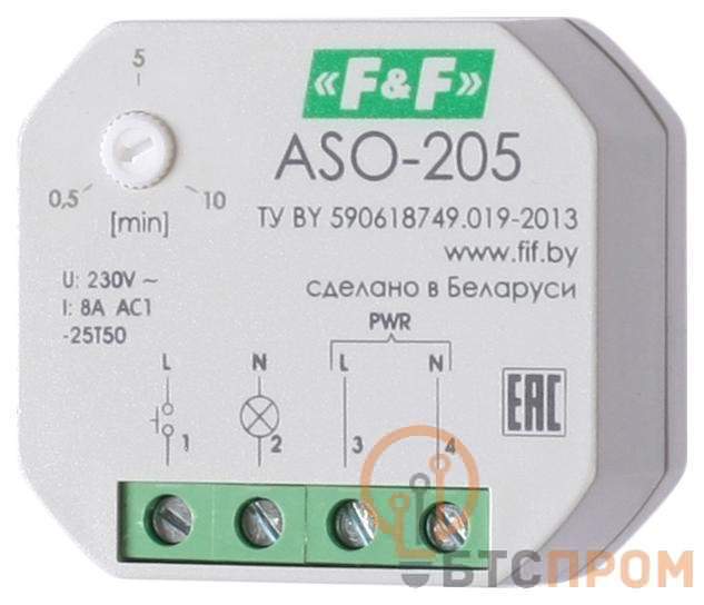  Автомат лестничный ASO-205 (для уст. в монтажную коробку 230В 8А 1Z IP40) F&F EA01.002.003 фото в каталоге от BTSprom.by