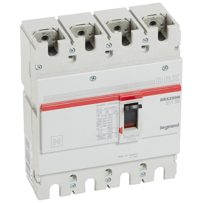выключатель автоматический 4п 175а 25ка drx250 стационарн. leg 027120 от BTSprom.by