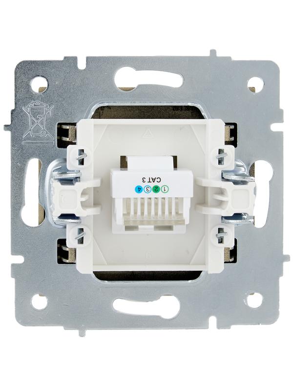  Розетка телефонная VESNA евро зол. LEZARD 742-3688-137 фото в каталоге от BTSprom.by