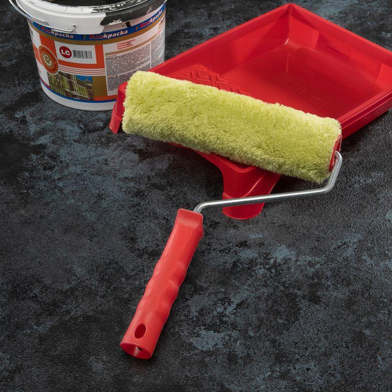  Валик полиакрил зел. ворс 18 мм. шир. ролика 240мм d42мм бюгель 8мм "Мастер" Rexant 89-0002 фото в каталоге от BTSprom.by