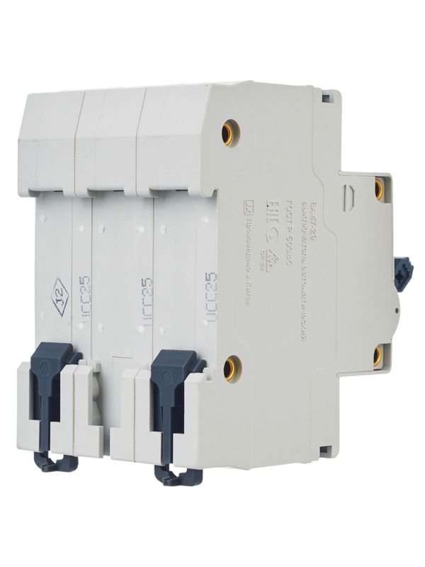  Выключатель автоматический модульный 3п C 25А 4.5кА ВА47-29 GENERICA MVA25-3-025-C фото в каталоге от BTSprom.by