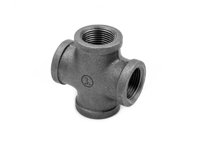 крестовина 1/2" чугун черн., av engineering avec441000012 от BTSprom.by