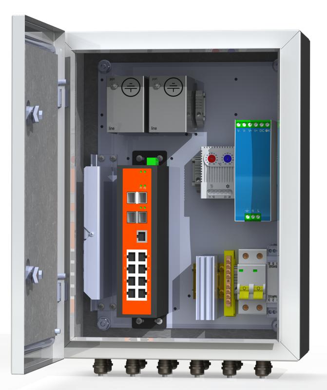 термошкаф коммутационный 8хpoe 2хsfp 4хsc ip66 300х400х210мм 6 утп 8ку гз mastermann 00-00015657 от BTSprom.by