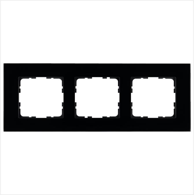 рамка 3-м g-glass стекло черн. black glass jasmart g1003gb от BTSprom.by