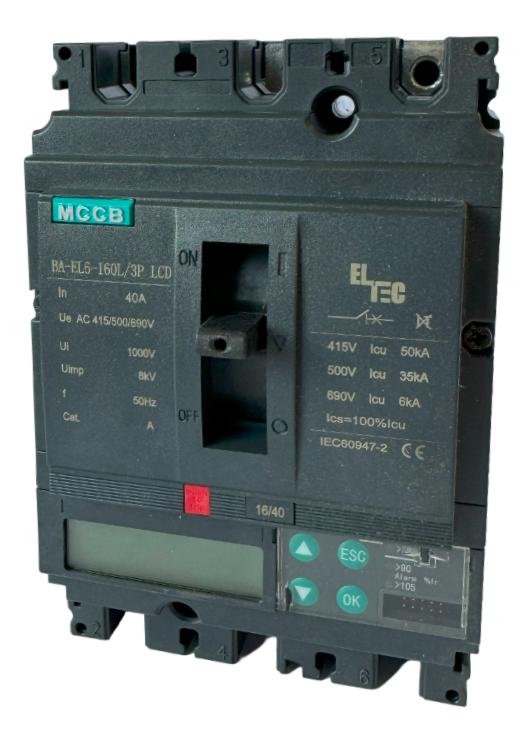 выключатель автоматический mccb ba-el6-160l/3p 100а lcd (электронный micrologic 5.0а icu:50ka) eltec 1351100 от BTSprom.by