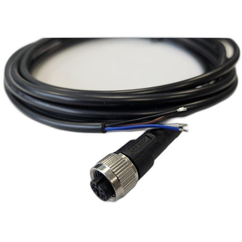 кабель m12 4a гнездовой 3000мм прямой пвх свободный конец сцм120023-04a-1-03000 черн. стэз 185210324 от BTSprom.by