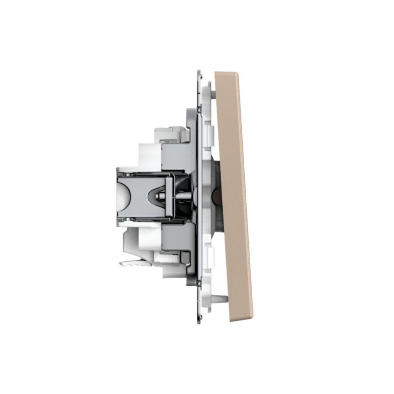  Выключатель кнопочный 1-кл. ArtGallery быстрозажим. клем. механизм песочн. SE GAL001215S фото в каталоге от BTSprom.by