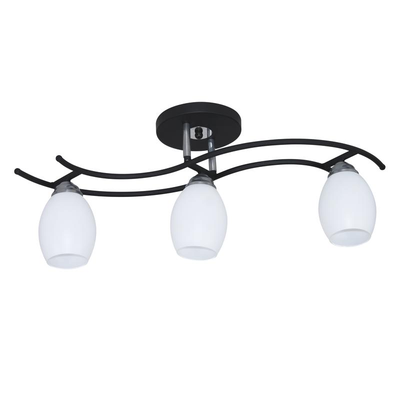 светильник стиль 131 (плафон 8368) нпб 01-3х60-178 е27 [им] люстра реновация черн. элетех 1005405416 от BTSprom.by