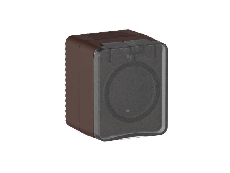 розетка 1-м оп atlasdesign profi 16а ip54 250в заземл. защ. шторки корич. se atn546045 от BTSprom.by