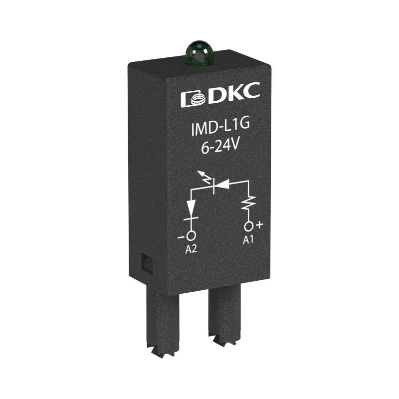 модуль индикации и защиты led зел.+диод 6-24в dc dkc imd-ldd1g от BTSprom.by