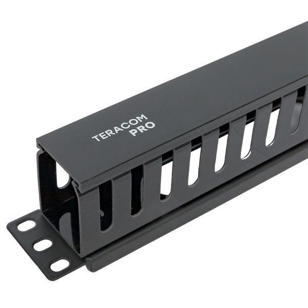  Органайзер кабельный TERACOM PRO с крышкой 19дюйм 1U пластик. черн. EKF TRP-1CORF-PL-BK фото в каталоге от BTSprom.by