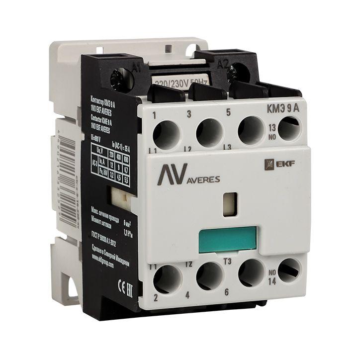 контактор кмэ 9а кат. 230в ac 1но averes ekf ctr-s-9-10-230-av от BTSprom.by