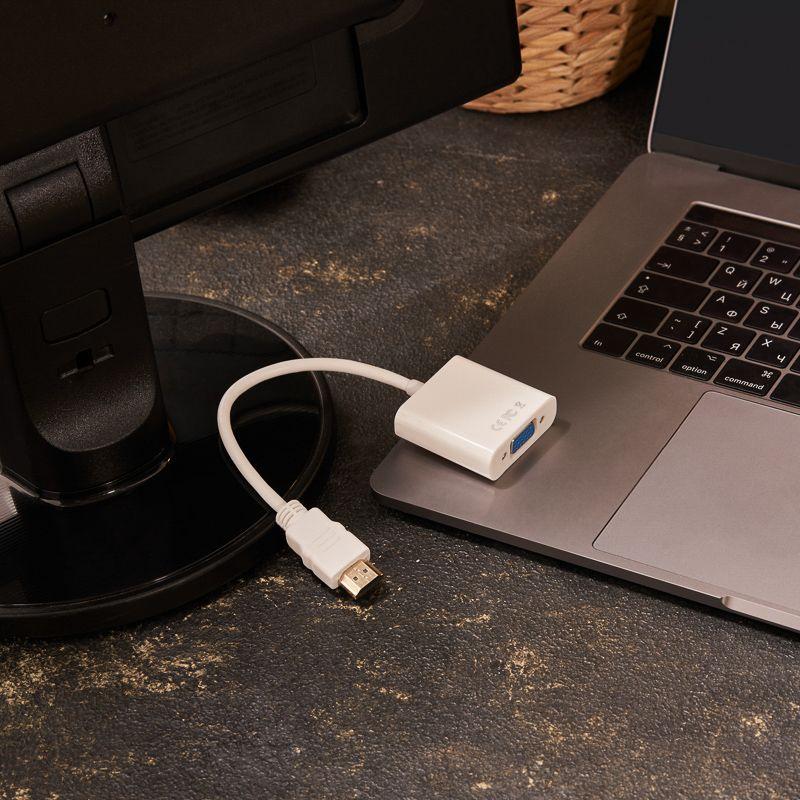 переходник штекер hdmi - гнездо vga (провод) rexant 17-6835 от BTSprom.by