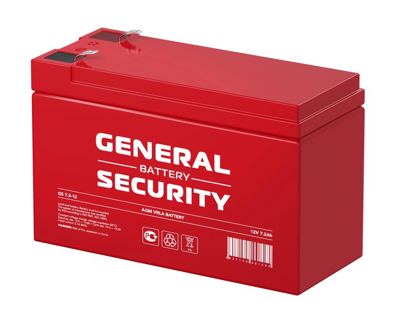 аккумулятор 12в 7.2а.ч general security gs7.2-12 от BTSprom.by