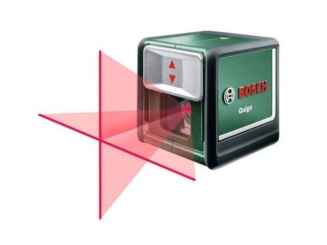 нивелир лазерный bosch quigo с держателем в мет. кор. (проекция: крест, до 10 м, +/- 6 мм, резьба 1/4") 0603663521 от BTSprom.by