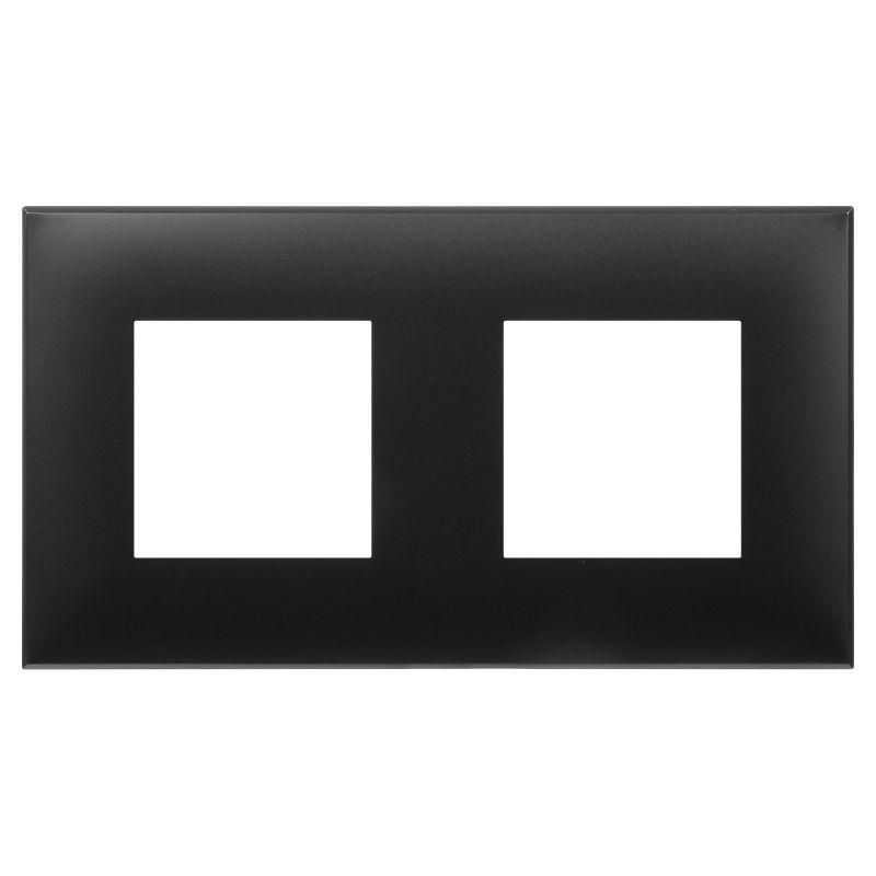 рамка 2-м 4мод. avanti "черный матовый" dkc 4412904 от BTSprom.by