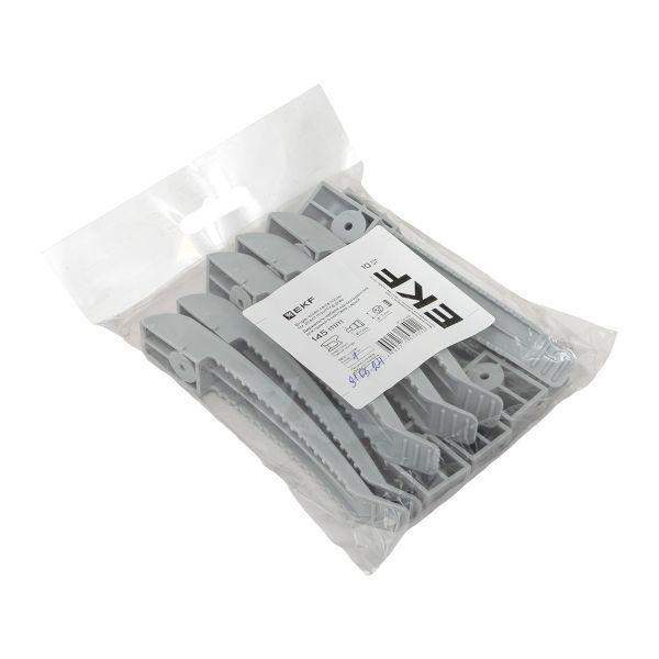  Держатель кабеля односторонний для прямого монтажа (145мм) сер. (уп.10шт) EKF ch-1-g-145 фото в каталоге от BTSprom.by