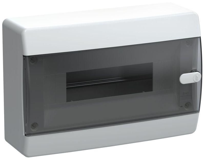 корпус щрн-п-12 union compact ip41 черн. прозр. дверь пластик. iek uic-kp12-n-12-41-k01 от BTSprom.by