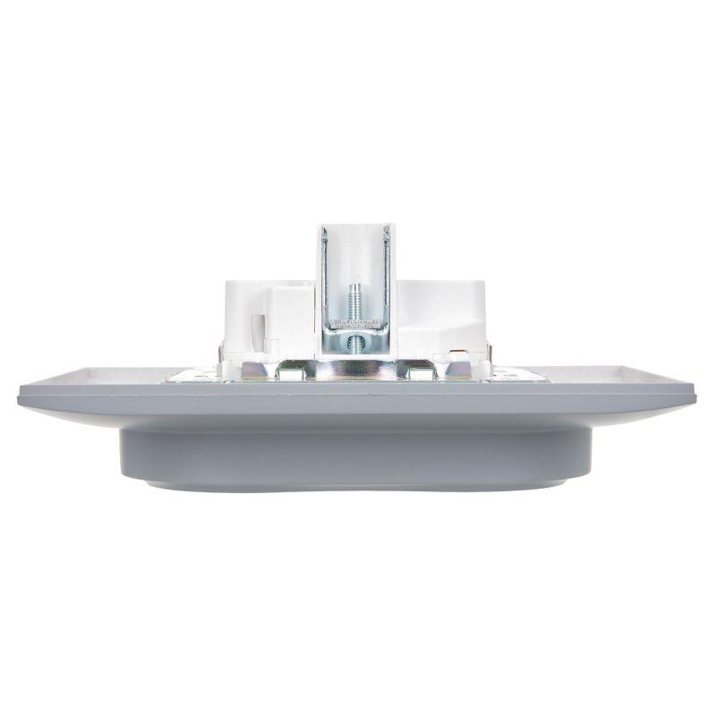  Розетка 2-м SKANDY 16А с заземл. защ. шторки в сборе SK-R07Gr сер. IEK SK-R24-16-K03-F фото в каталоге от BTSprom.by