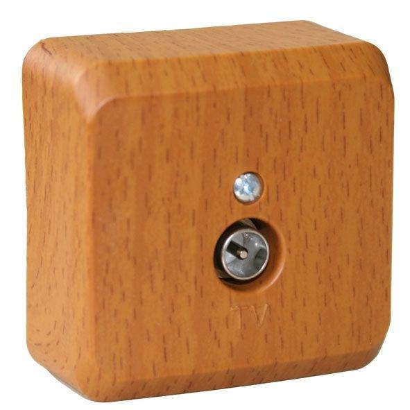 розетка телевизионная tv 1-м оп этюд темн. бук se tva-002t от BTSprom.by