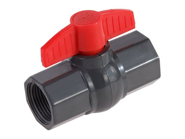 кран шар. 1" вн.-вн., av engineering (полипропилен, макс.  16 бар, макс.  40 °с) ave159028 от BTSprom.by