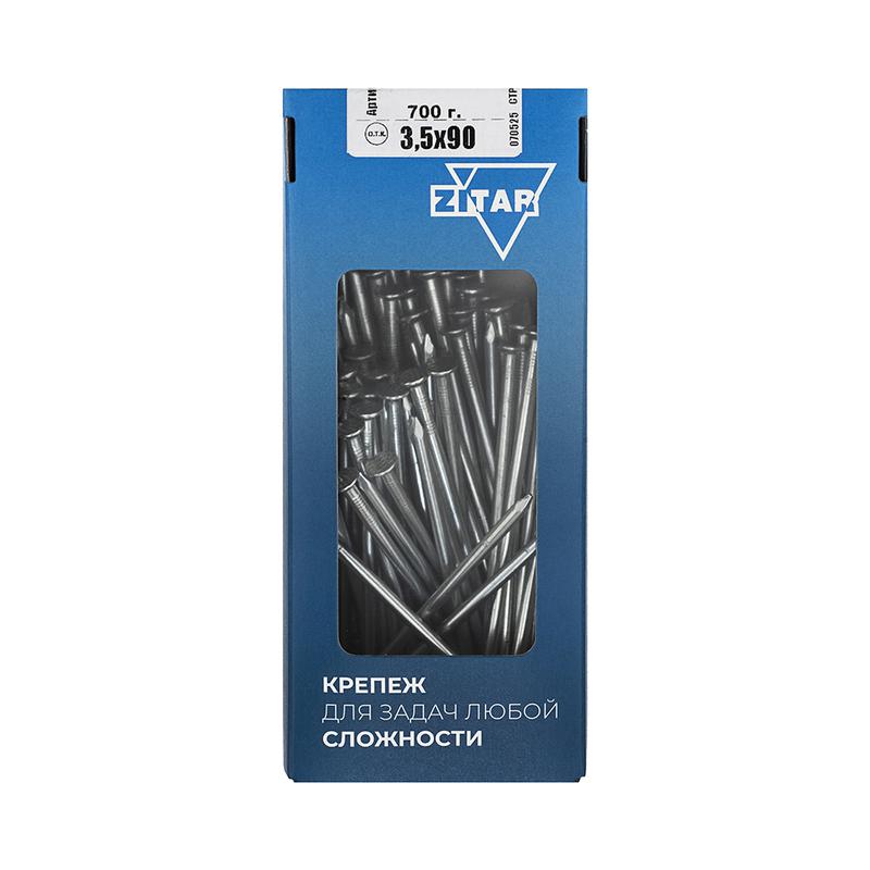 гвоздь строительный 3.5х90 оцинк. (уп.700г) tech-krep/zitar 102032 от BTSprom.by