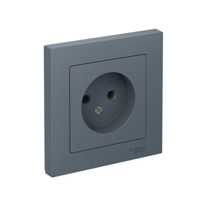 розетка 1-м сп atlasdesign 16а ip20 без заземл. в сборе грифель se atn000740 от BTSprom.by