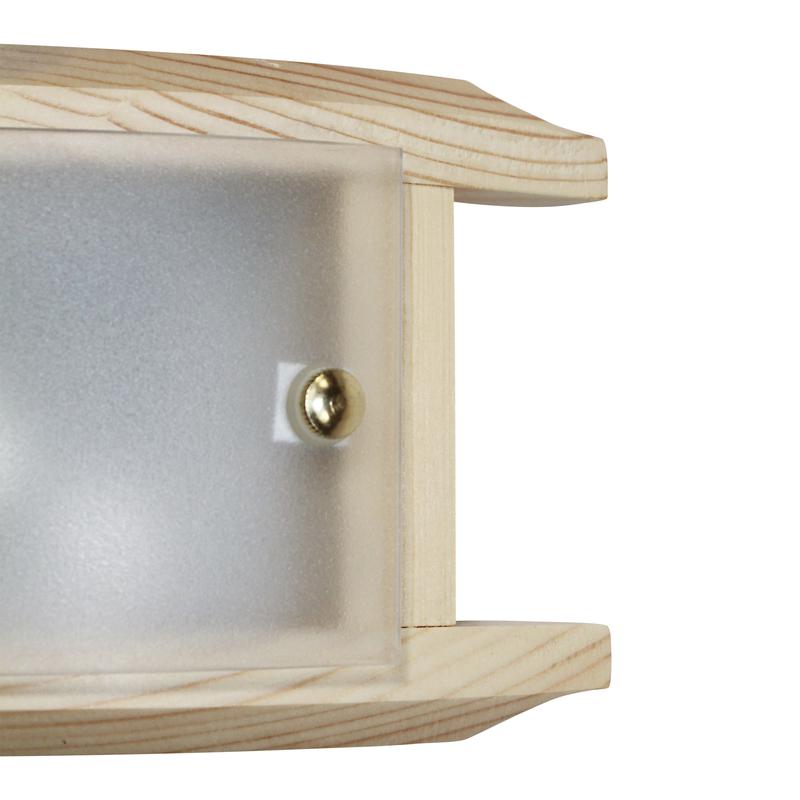  Светильник НББ 06-40 М39 "Полесье" 260х110 1х40Вт E27 IP20 матов. бел./корпус сосна/держатель винт зол. (инд. упак.) Элетех 1005205878 фото в каталоге от BTSprom.by