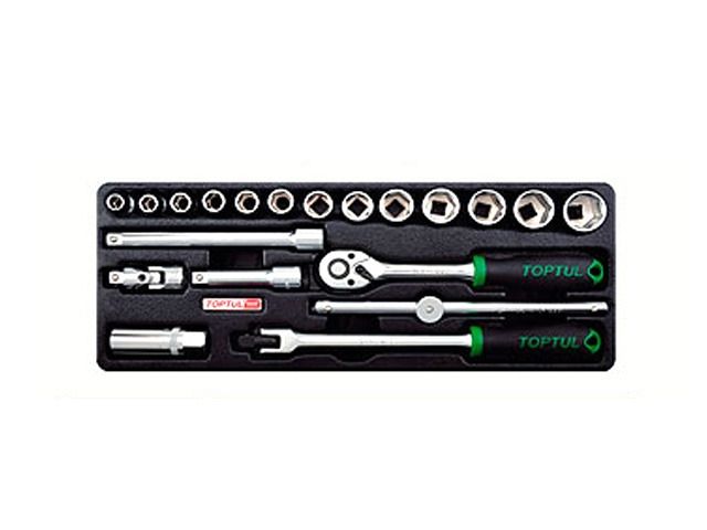 набор-сет головок 3/8" 20предм. 6гр. 136х364мм toptul gcat2001 от BTSprom.by