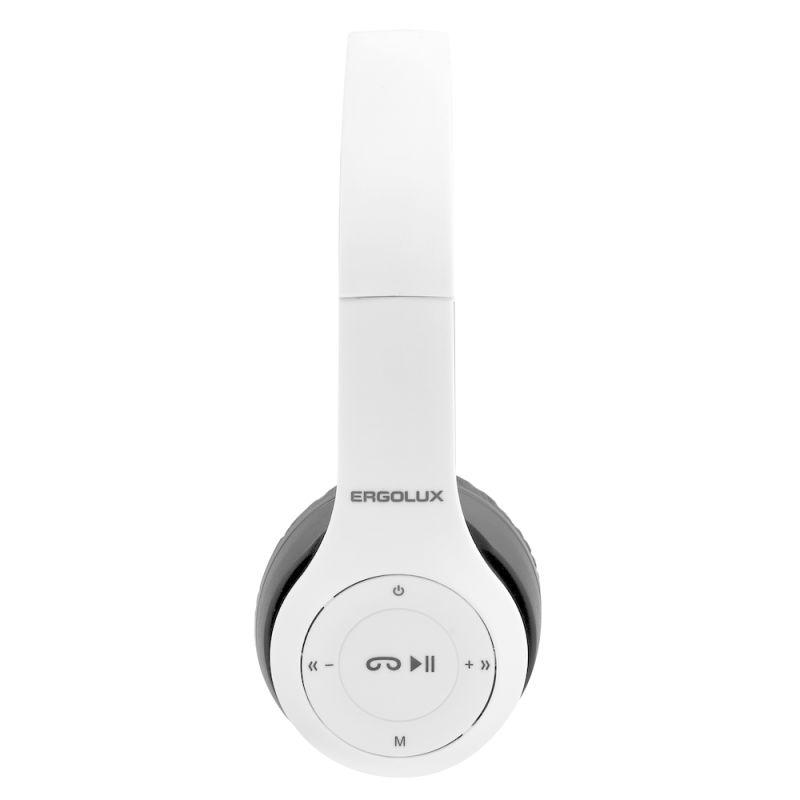  Наушники накладные с микрофоном беспроводные ELX-BTHP01-C01 FM MP3 коробка бел. ERGOLUX 15356 фото в каталоге от BTSprom.by