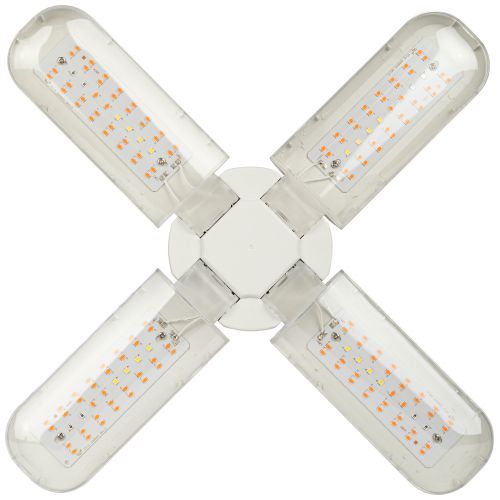 Лампа светодиодная FITO-36W-RB-E27-FOLD 36Вт Е27 4-лепестковая для растений красн./син. спектр Эра Б0053289 фото в каталоге от BTSprom.by